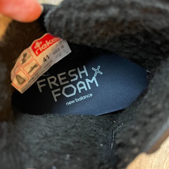 Rieker Boots Womens 41 Ankle Bootie Black Casual Comfort Round Toe Block Heels - Picture 5 of 12